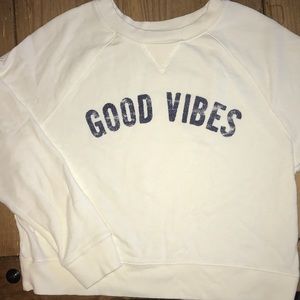 Good Vibes lightweight crew neck